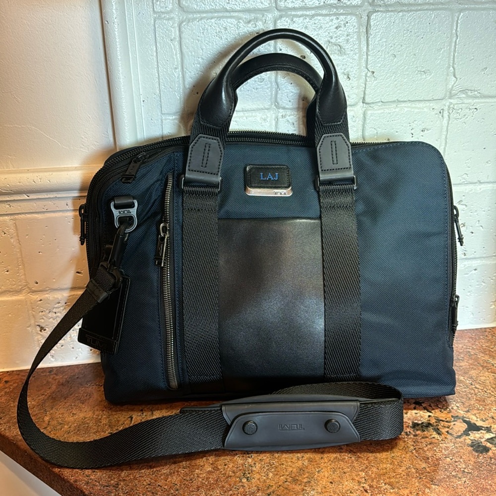 TUMI - Compact Travel Briefcase - Navy